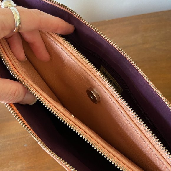 Matt & Nat • 3-pocket Purse / Bag • Blush Pink • Adjustable Strap - Picture 6 of 11